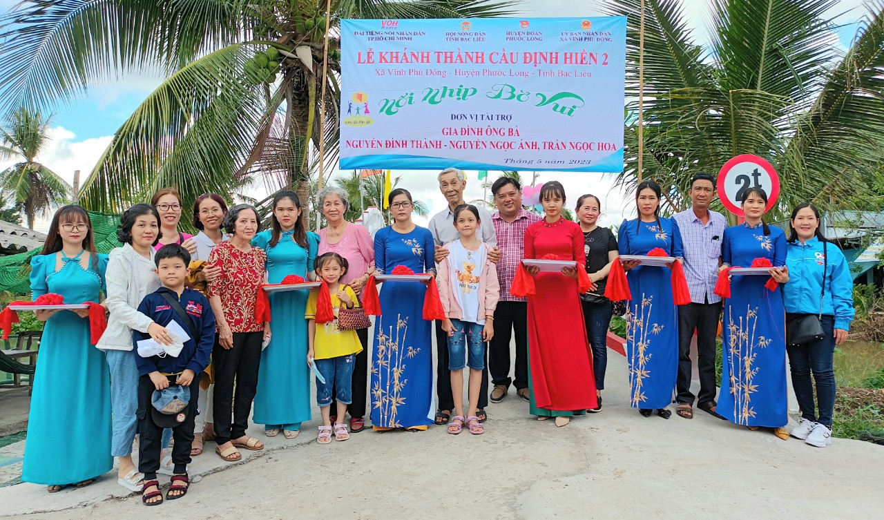 KHÁNH THÀNH CẦU ĐỊNH HIỀN 2 - XÃ VĨNH PHÚ ĐÔNG, HUYỆN PHƯỚC LONG, TỈNH BẠC LIÊU
