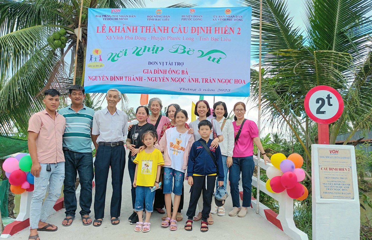 KHÁNH THÀNH CẦU ĐỊNH HIỀN 2 - XÃ VĨNH PHÚ ĐÔNG, HUYỆN PHƯỚC LONG, TỈNH BẠC LIÊU