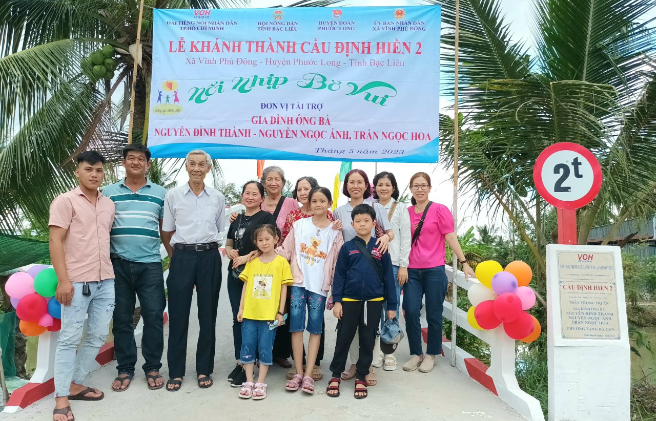 KHÁNH THÀNH CẦU ĐỊNH HIỀN 2 - XÃ VĨNH PHÚ ĐÔNG, HUYỆN PHƯỚC LONG, TỈNH BẠC LIÊU
