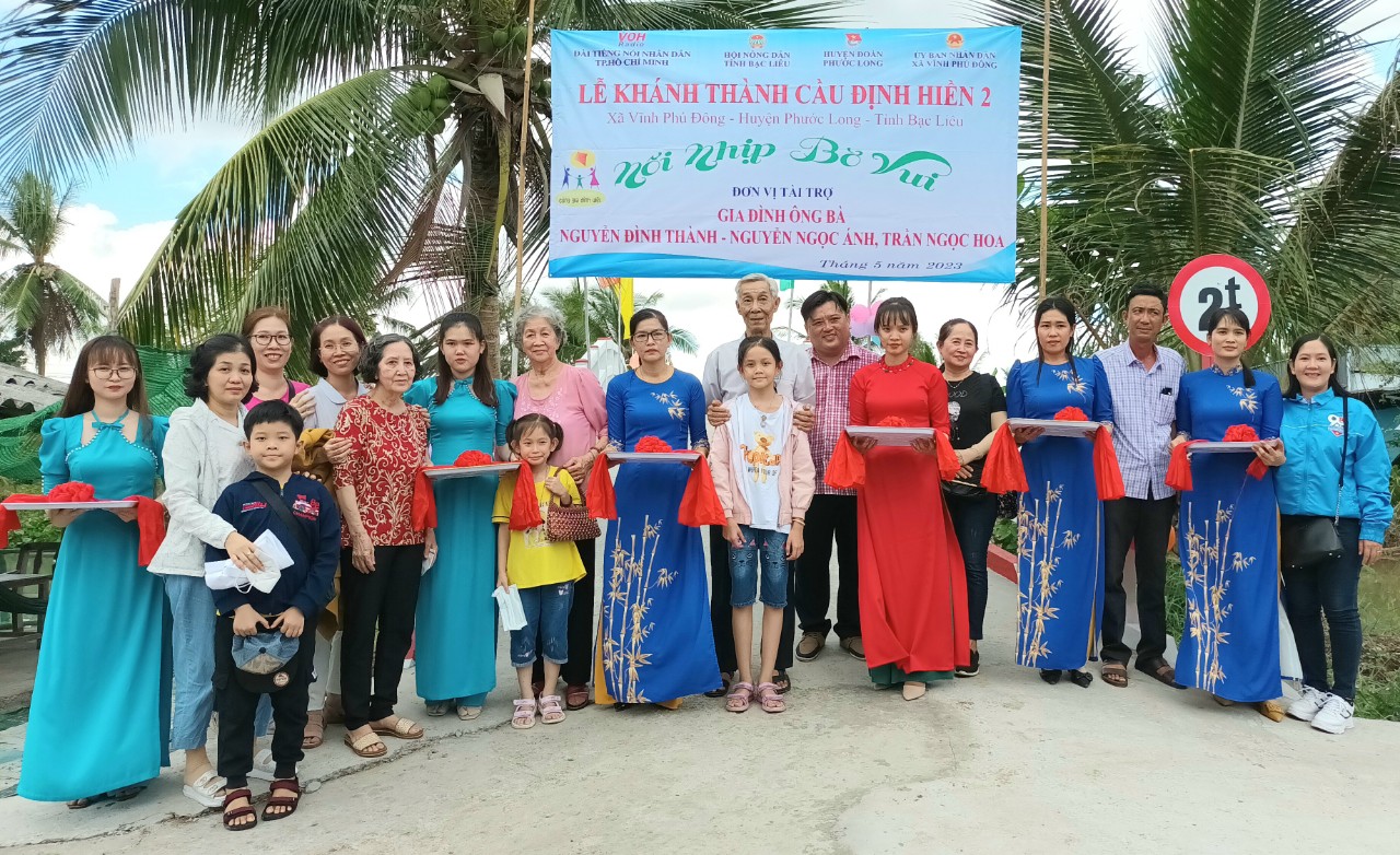 KHÁNH THÀNH CẦU ĐỊNH HIỀN 2 - XÃ VĨNH PHÚ ĐÔNG, HUYỆN PHƯỚC LONG, TỈNH BẠC LIÊU