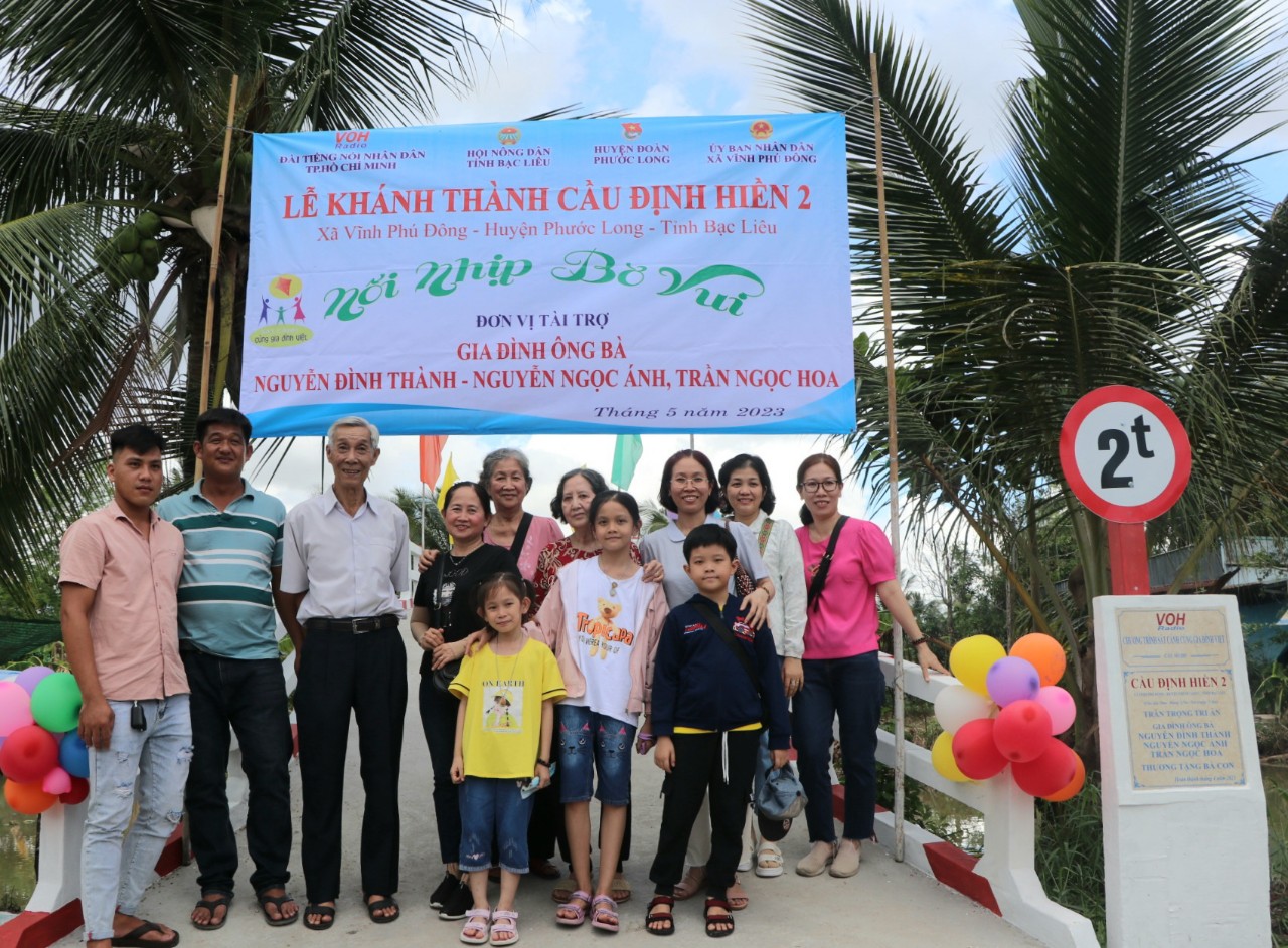 KHÁNH THÀNH CẦU ĐỊNH HIỀN 2 - XÃ VĨNH PHÚ ĐÔNG, HUYỆN PHƯỚC LONG, TỈNH BẠC LIÊU