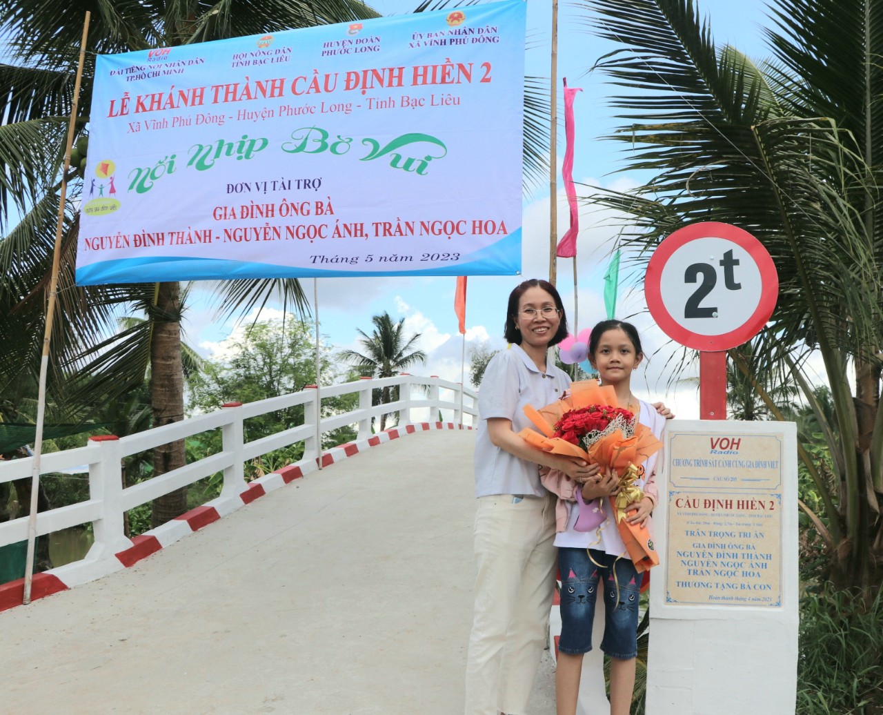 KHÁNH THÀNH CẦU ĐỊNH HIỀN 2 - XÃ VĨNH PHÚ ĐÔNG, HUYỆN PHƯỚC LONG, TỈNH BẠC LIÊU