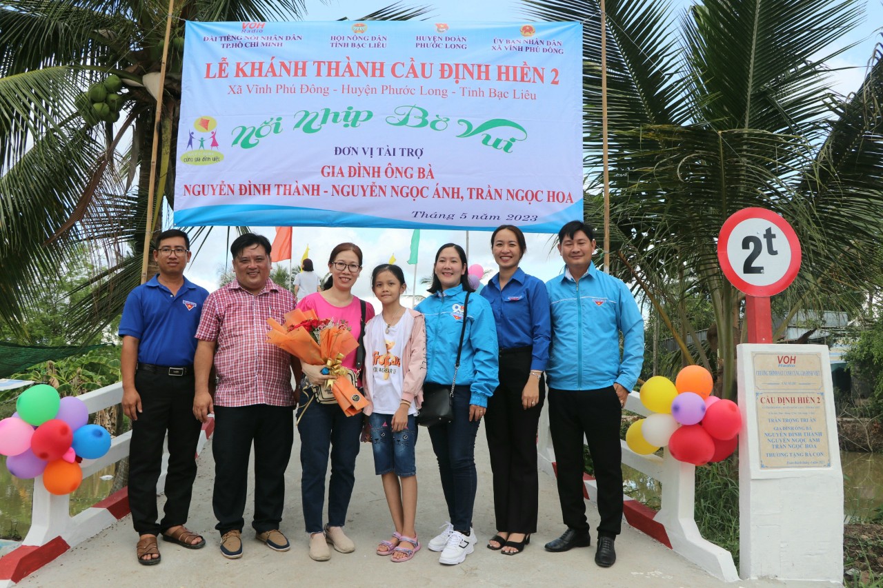 KHÁNH THÀNH CẦU ĐỊNH HIỀN 2 - XÃ VĨNH PHÚ ĐÔNG, HUYỆN PHƯỚC LONG, TỈNH BẠC LIÊU
