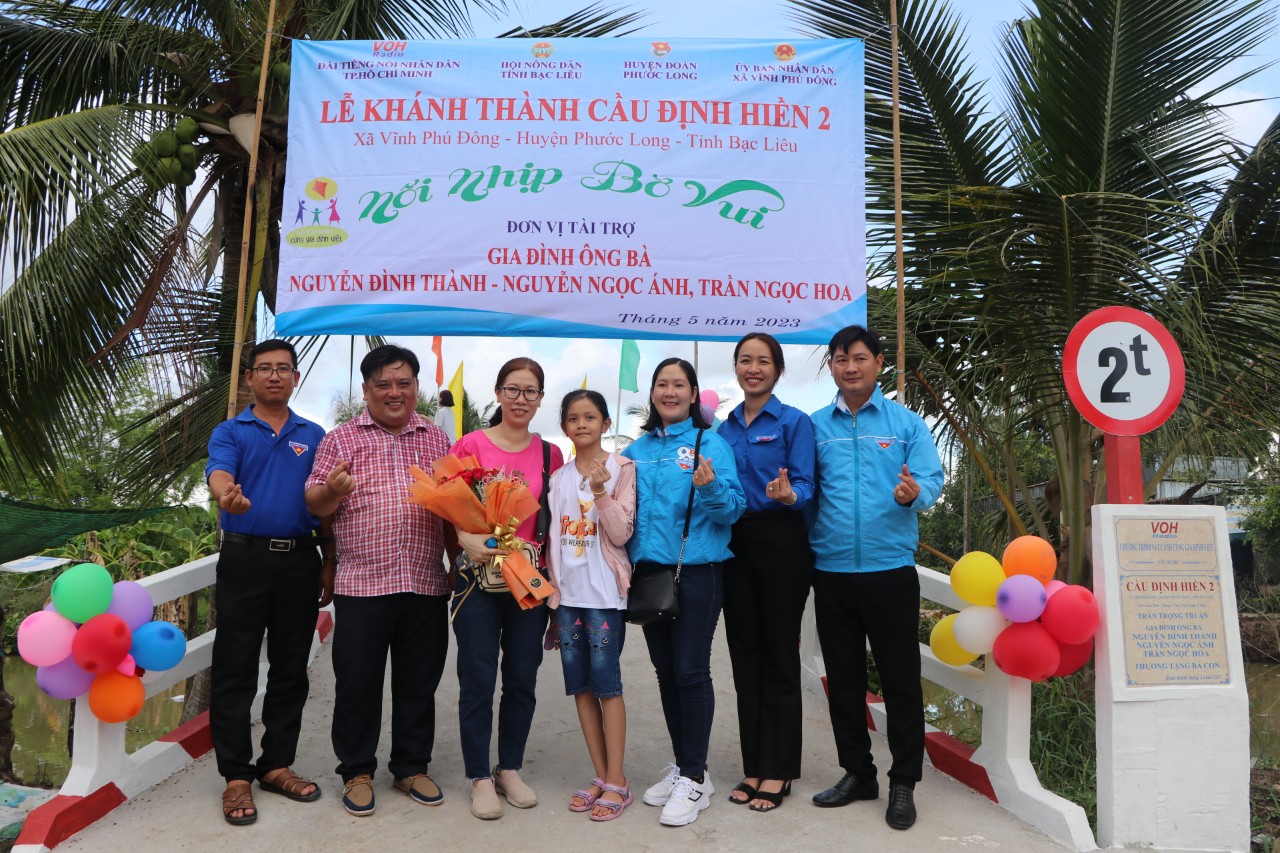 KHÁNH THÀNH CẦU ĐỊNH HIỀN 2 - XÃ VĨNH PHÚ ĐÔNG, HUYỆN PHƯỚC LONG, TỈNH BẠC LIÊU