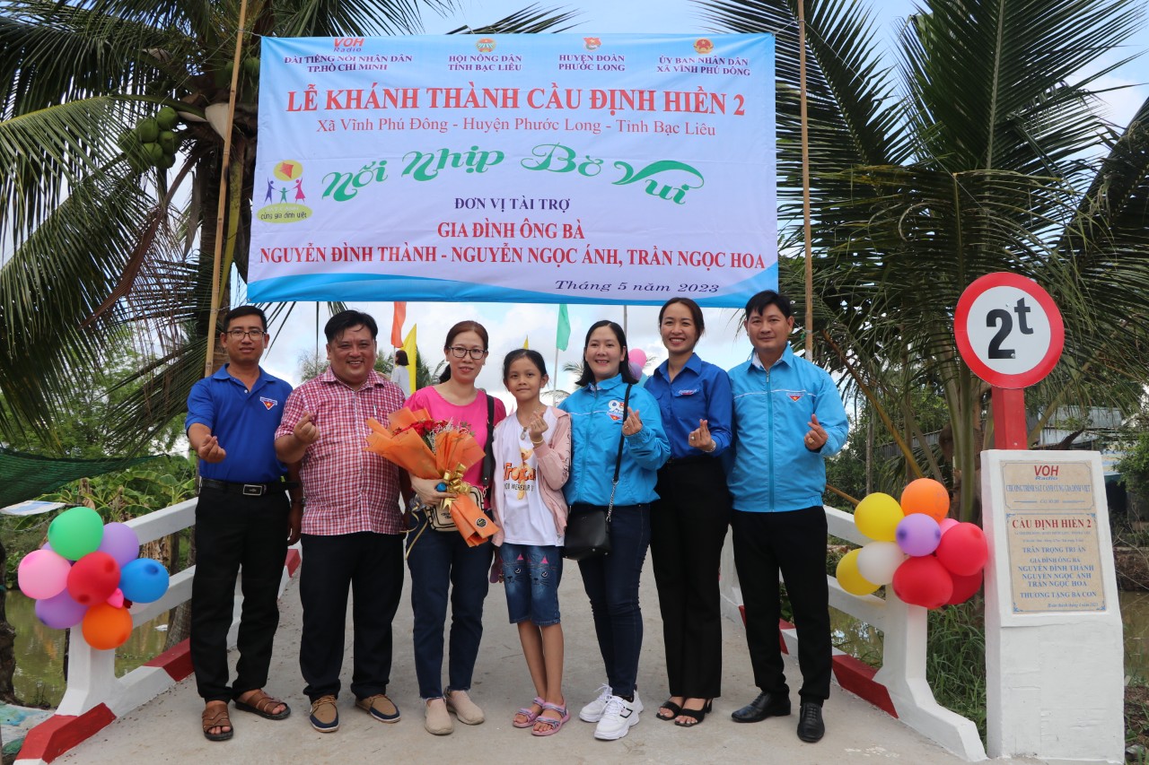 KHÁNH THÀNH CẦU ĐỊNH HIỀN 2 - XÃ VĨNH PHÚ ĐÔNG, HUYỆN PHƯỚC LONG, TỈNH BẠC LIÊU