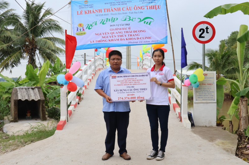 CẦU ÔNG THIỆU - XÃ VĨNH BÌNH, HUYỆN HÒA BÌNH, TỈNH BẠC LIÊU