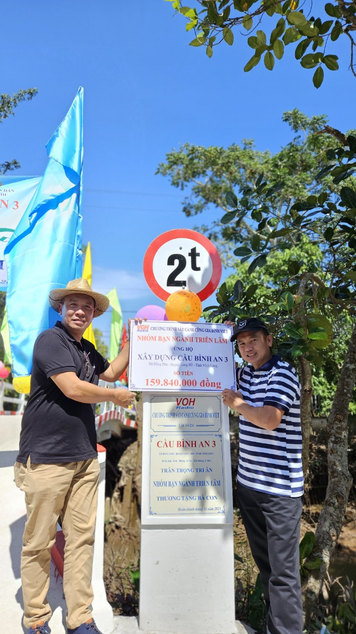 KHÁNH THÀNH CẦU BÌNH AN 2 VÀ CẦU BÌNH AN 3 - HUYỆN LONG HỒ, TỈNH VĨNH LONG