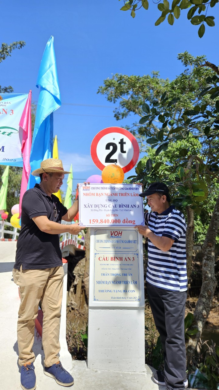 KHÁNH THÀNH CẦU BÌNH AN 2 VÀ CẦU BÌNH AN 3 - HUYỆN LONG HỒ, TỈNH VĨNH LONG
