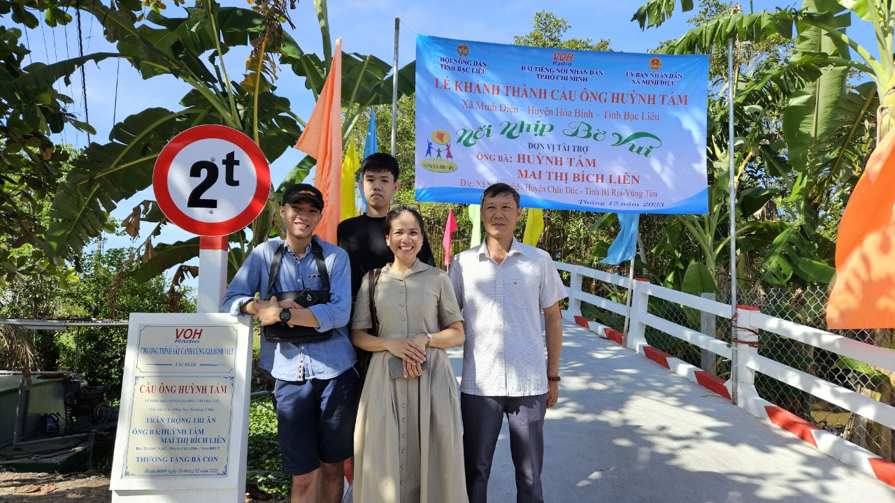 KHÁNH THÀNH CẦU ÔNG HUỲNH TÁM - XÃ MINH DIỆU, HUYỆN HÒA BÌNH, TỈNH BẠC LIÊU