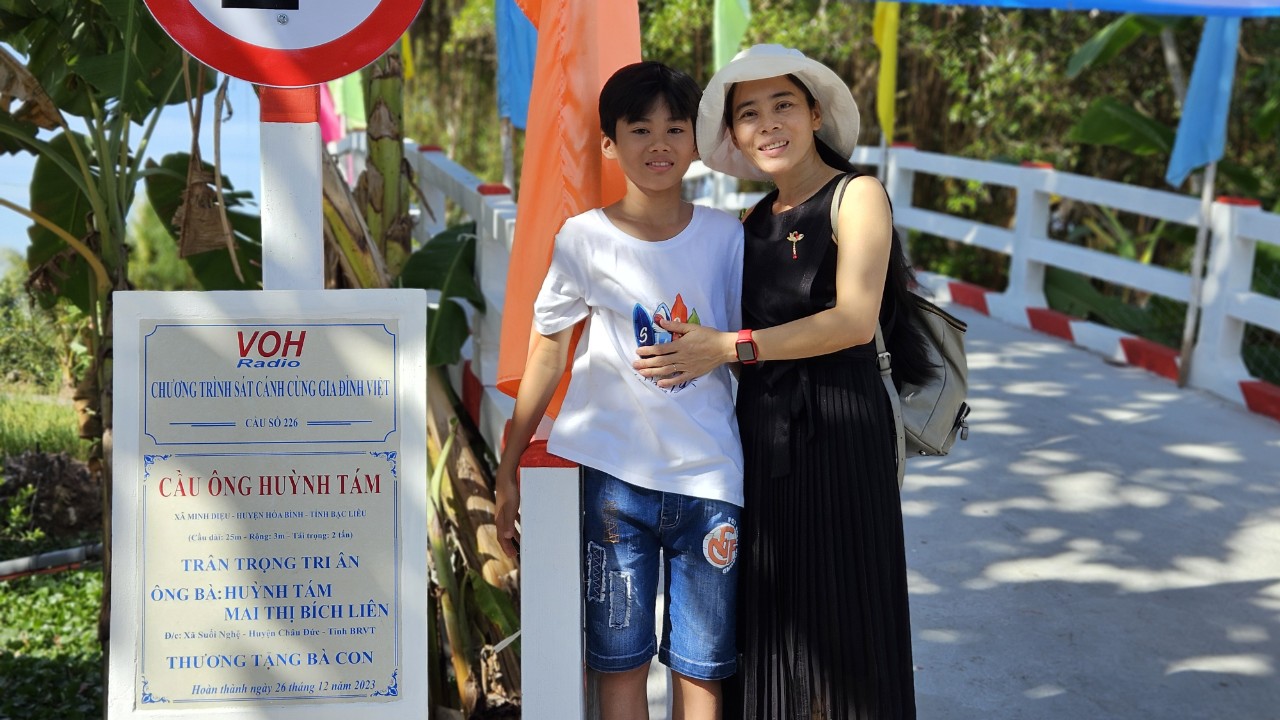 KHÁNH THÀNH CẦU ÔNG HUỲNH TÁM - XÃ MINH DIỆU, HUYỆN HÒA BÌNH, TỈNH BẠC LIÊU