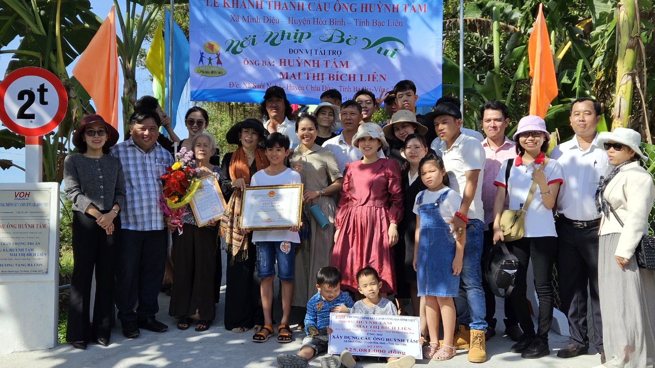 KHÁNH THÀNH CẦU ÔNG HUỲNH TÁM - XÃ MINH DIỆU, HUYỆN HÒA BÌNH, TỈNH BẠC LIÊU