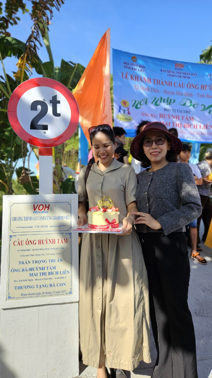 KHÁNH THÀNH CẦU ÔNG HUỲNH TÁM - XÃ MINH DIỆU, HUYỆN HÒA BÌNH, TỈNH BẠC LIÊU