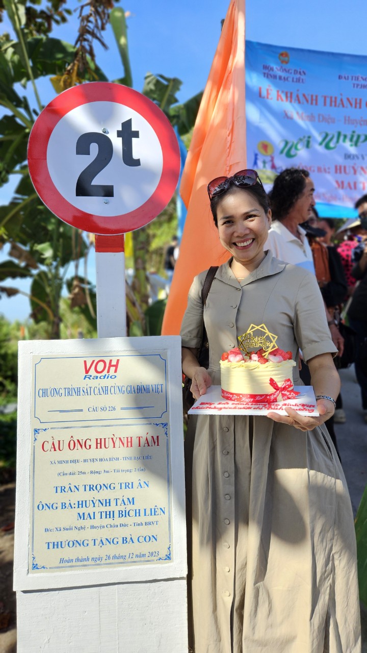 KHÁNH THÀNH CẦU ÔNG HUỲNH TÁM - XÃ MINH DIỆU, HUYỆN HÒA BÌNH, TỈNH BẠC LIÊU