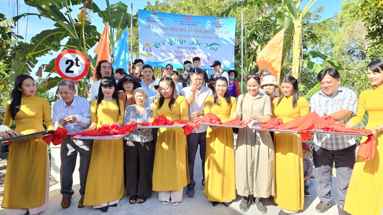 KHÁNH THÀNH CẦU ÔNG HUỲNH TÁM - XÃ MINH DIỆU, HUYỆN HÒA BÌNH, TỈNH BẠC LIÊU