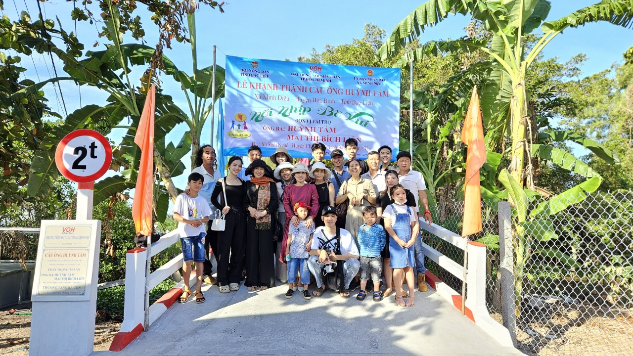 KHÁNH THÀNH CẦU ÔNG HUỲNH TÁM - XÃ MINH DIỆU, HUYỆN HÒA BÌNH, TỈNH BẠC LIÊU